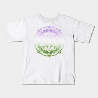 Genderqueer Pride Mandala Kids T-Shirt